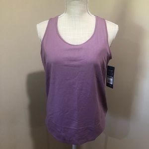 BNWT Shimmer Orchid Purple Marika Tie-Back Workout Tank